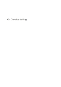 Cover image: On Creative Writing 1st edition 9781847692566