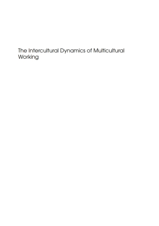 Omslagafbeelding: The Intercultural Dynamics of Multicultural Working 1st edition 9781847692856