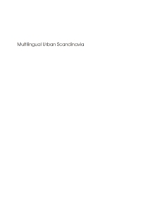 Cover image: Multilingual Urban Scandinavia 1st edition 9781847693129