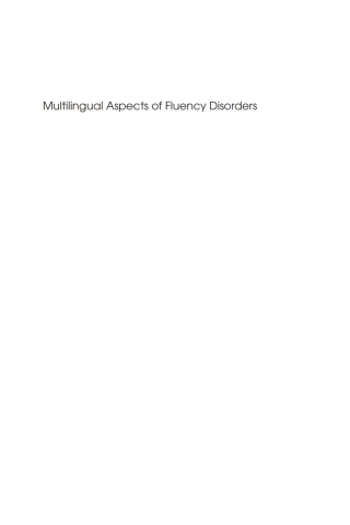 Titelbild: Multilingual Aspects of Fluency Disorders 1st edition 9781847693587