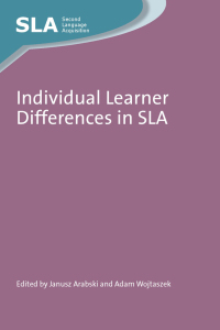 Imagen de portada: Individual Learner Differences in SLA 1st edition 9781847694348