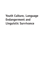 Titelbild: Youth Culture, Language Endangerment and Linguistic Survivance 1st edition 9781847697394