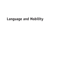 Titelbild: Language and Mobility 1st edition 9781847697639