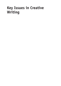 Imagen de portada: Key Issues in Creative Writing 1st edition 9781847698469