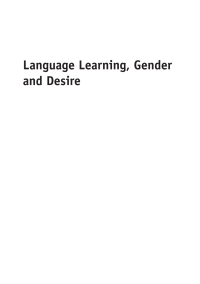 Cover image: Language Learning, Gender and Desire 1st edition 9781847698537