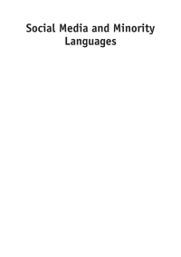 Titelbild: Social Media and Minority Languages 1st edition 9781847699046