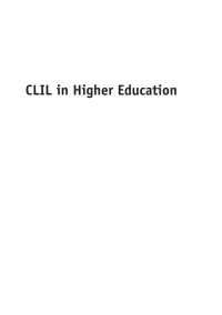 Immagine di copertina: CLIL in Higher Education 1st edition 9781847699350