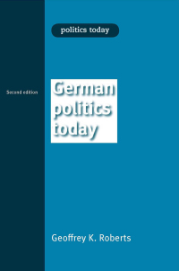 Imagen de portada: German politics today 2nd edition 9780719078668