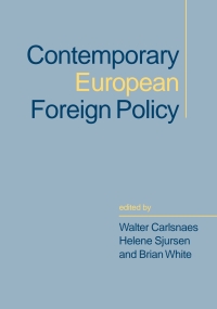 Cover image: Contemporary European Foreign Policy 1st edition 9780761944997