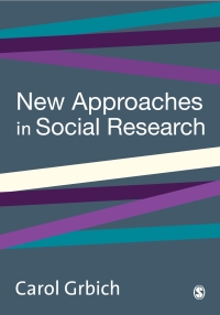 Imagen de portada: New Approaches in Social Research 1st edition 9780761949329
