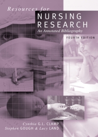 Cover image: Resources for Nursing Research 4th edition 9780761949916