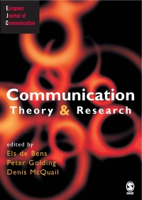 Imagen de portada: Communication Theory and Research 1st edition 9781412918329