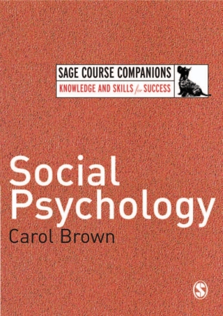 Cover image: Social Psychology 1st edition 9781412918404