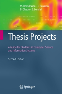 Omslagafbeelding: Thesis Projects 2nd edition 9781848000087
