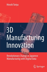 Imagen de portada: 3D Manufacturing Innovation 9781848000377