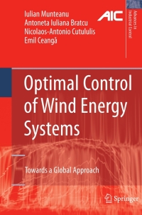 Titelbild: Optimal Control of Wind Energy Systems 9781848000797