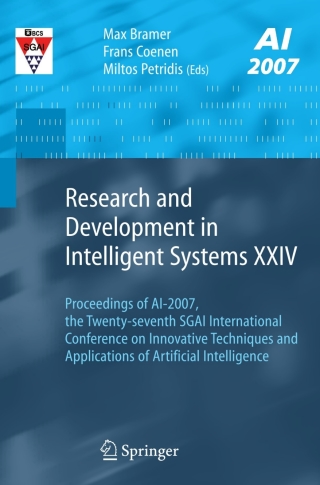 Imagen de portada: Research and Development in Intelligent Systems XXIV 9781848000933