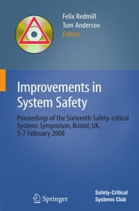 Cover image: Improvements in System Safety 1st edition 9781848000995