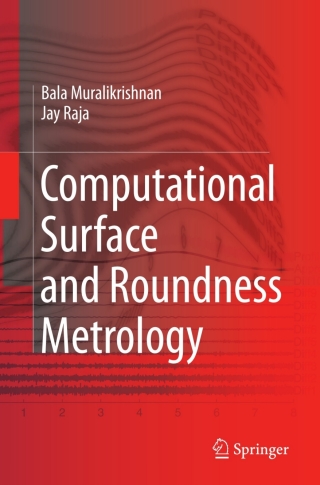 Cover image: Computational Surface and Roundness Metrology 9781849967730