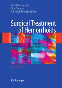 Imagen de portada: Surgical Treatment of Hemorrhoids 2nd edition 9781848003132