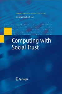 صورة الغلاف: Computing with Social Trust 9781848003552