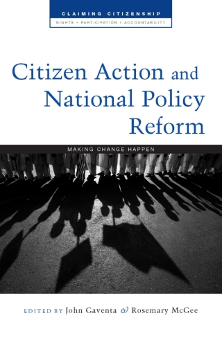 Cover image: Citizen Action and National Policy Reform 1st edition 9781848133860