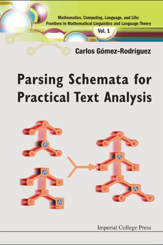 表紙画像: PARSING SCHEMATA FOR PRACTICAL TEX..(V1) 9781848165601