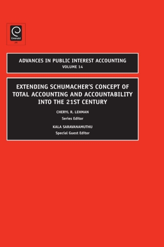 Imagen de portada: Extending Schumacher's Concept of Total Accounting and Accountability into the 21st Century 9781848553002