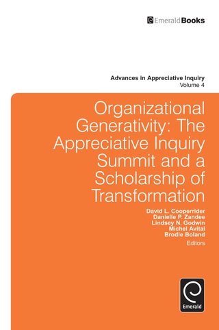 Cover image: Organizational Generativity 9781848554887
