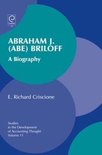 Cover image: Abraham J. (Abe) Briloff 9781848555884