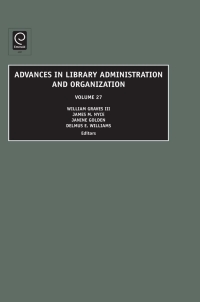 Imagen de portada: Advances in Library Administration and Organization 9781848557109
