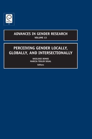 Cover image: Perceiving Gender Locally, Globally, and Intersectionally 9781848557529