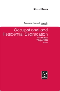 Cover image: Occupational and Residential Segregation 9781848557864