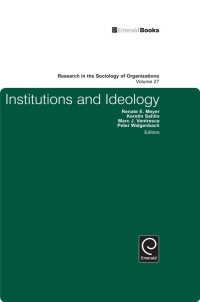 Cover image: Institutions and Ideology 9781848558663