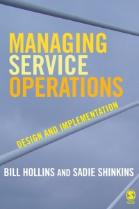 Cover image: Managing Service Operations 1st edition 9781412929530
