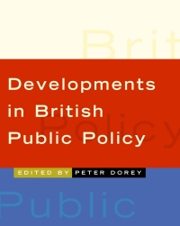 Imagen de portada: Developments in British Public Policy 1st edition 9780761949060