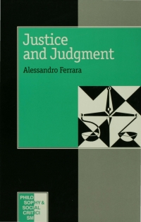 Imagen de portada: Justice and Judgement 1st edition 9780803978218