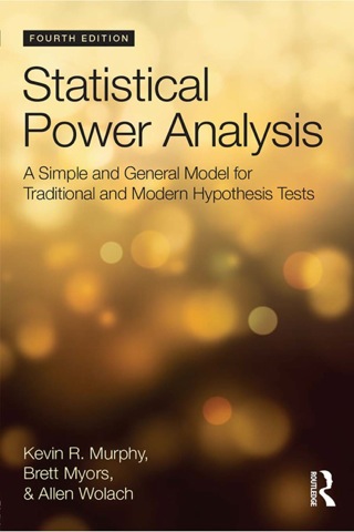 Cover image: Statistical Power Analysis 4th edition 9781848725874