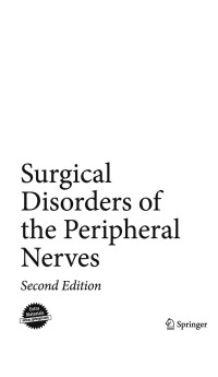 صورة الغلاف: Surgical Disorders of the Peripheral Nerves 2nd edition 9781848821071