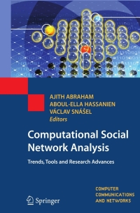 Imagen de portada: Computational Social Network Analysis 9781848822283