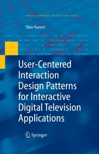 Titelbild: User-Centered Interaction Design Patterns for Interactive Digital Television Applications 9781848822740