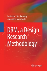 Cover image: DRM, a Design Research Methodology 9781848825864
