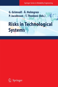 Cover image: Risks in Technological Systems 9781848826403