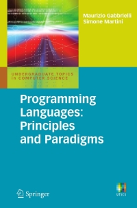 Cover image: Programming Languages: Principles and Paradigms 9781848829138