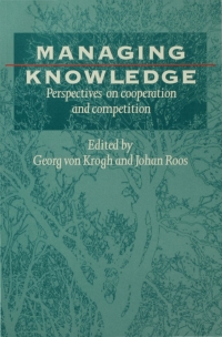 Cover image: Managing Knowledge 1st edition 9780761951803