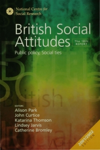 Immagine di copertina: British Social Attitudes 18th edition 9780761974536