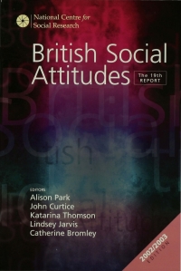 صورة الغلاف: British Social Attitudes 19th edition 9780761974543