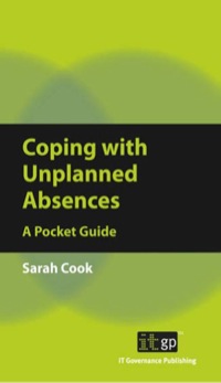 表紙画像: Coping with Unplanned Absences: A Pocket Guide 1st edition 9781849281614