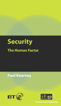 Cover image: Security: The Human Factor 1st edition 9781849280631