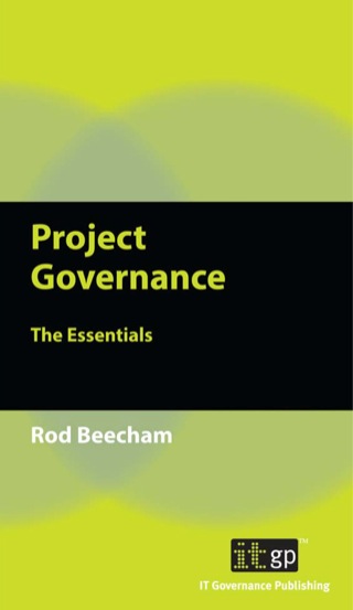Imagen de portada: Project Governance: The Essentials 1st edition 9781849281805